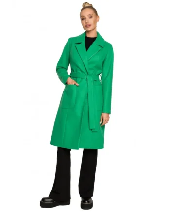 Palton dama,  Poliester/Acril, Verde