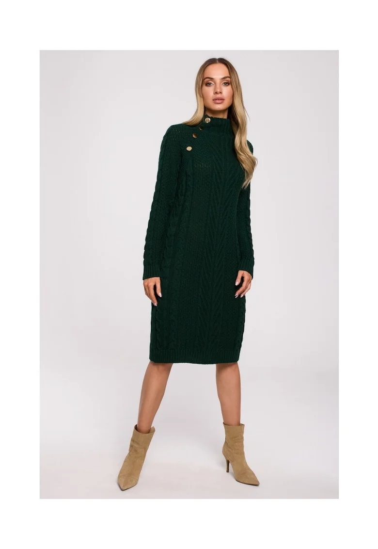 Rochie dama,  Acril/Poliamida, Verde inchis