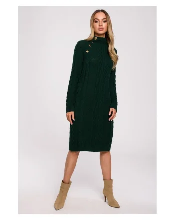 Rochie dama,  Acril/Poliamida, Verde inchis