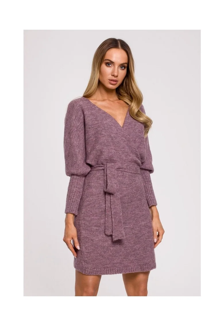Rochie dama,  Poliester/Lana, Mov