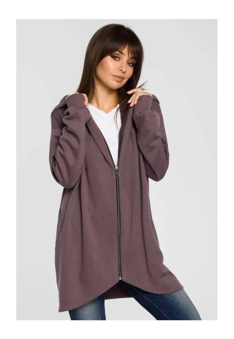 Pulover lung pentru femei Lirohn B054 maro, Maro