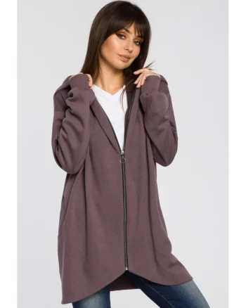 Pulover lung pentru femei Lirohn B054 maro, Maro