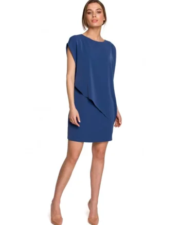 Rochie mini dama,  Ishilla, cer albastru,