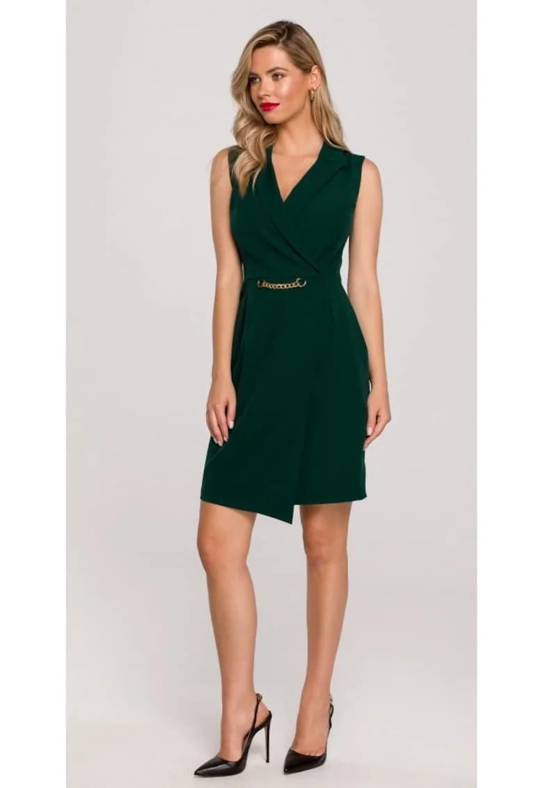 Rochie Dama, Blazer, Poliester/Bumbac, Verde