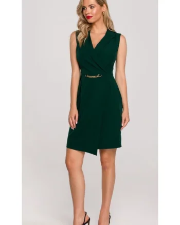 Rochie Dama, Blazer, Poliester/Bumbac, Verde