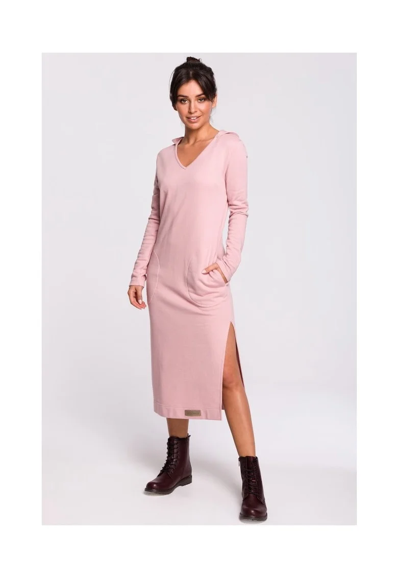 Rochie, Bumbac / Poliester, Alb, Albastru