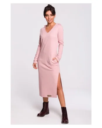 Rochie, Bumbac / Poliester, Alb, Albastru