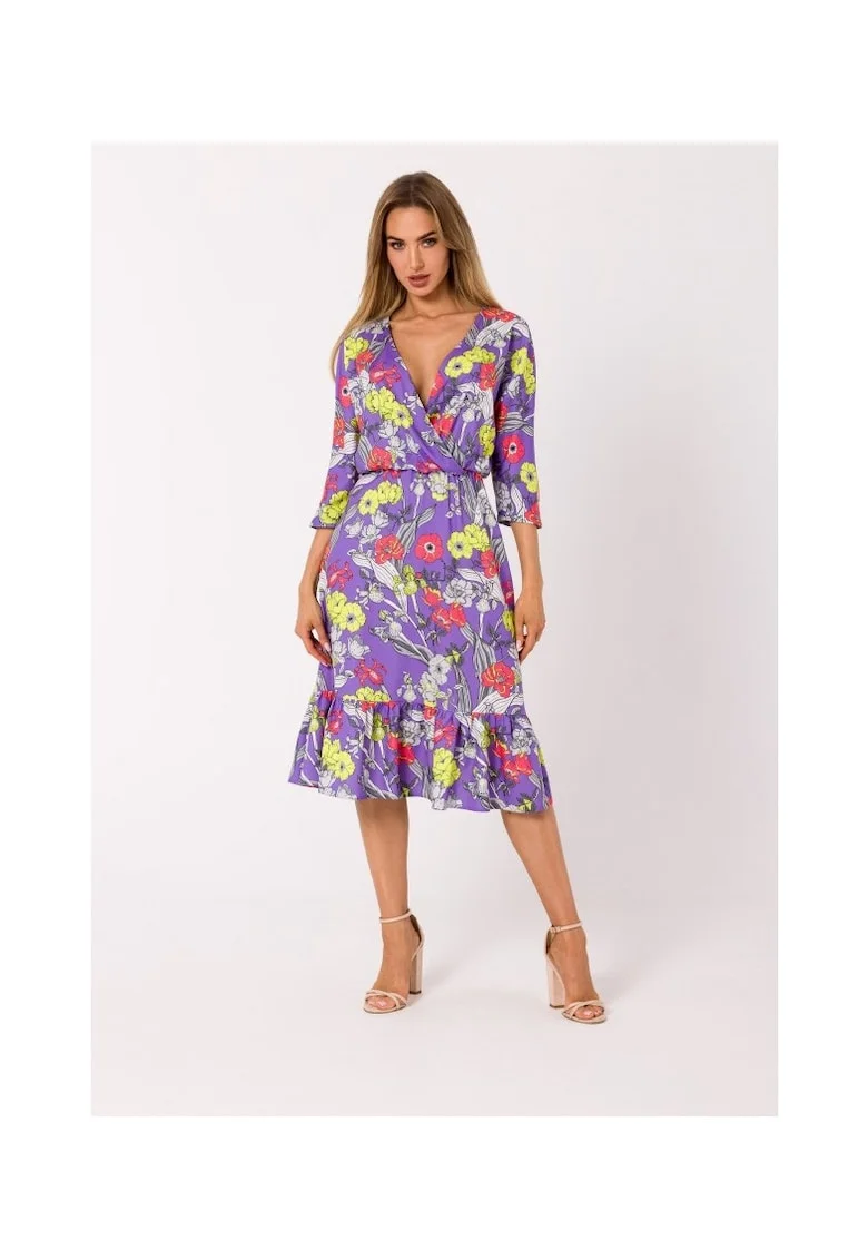 Rochie Poliester, M, Multicolor, Multicolor