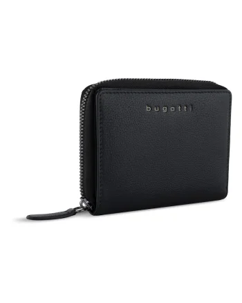 Portofel femei,  piele naturala, seria MIRA, 491010, Negru