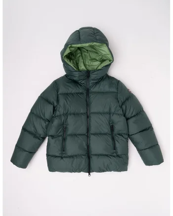 Geaca reversibila cu umplutura de puf, Negru/Verde feriga