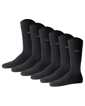 Set de sosete lungi unisex - 6 perechi, Negru
