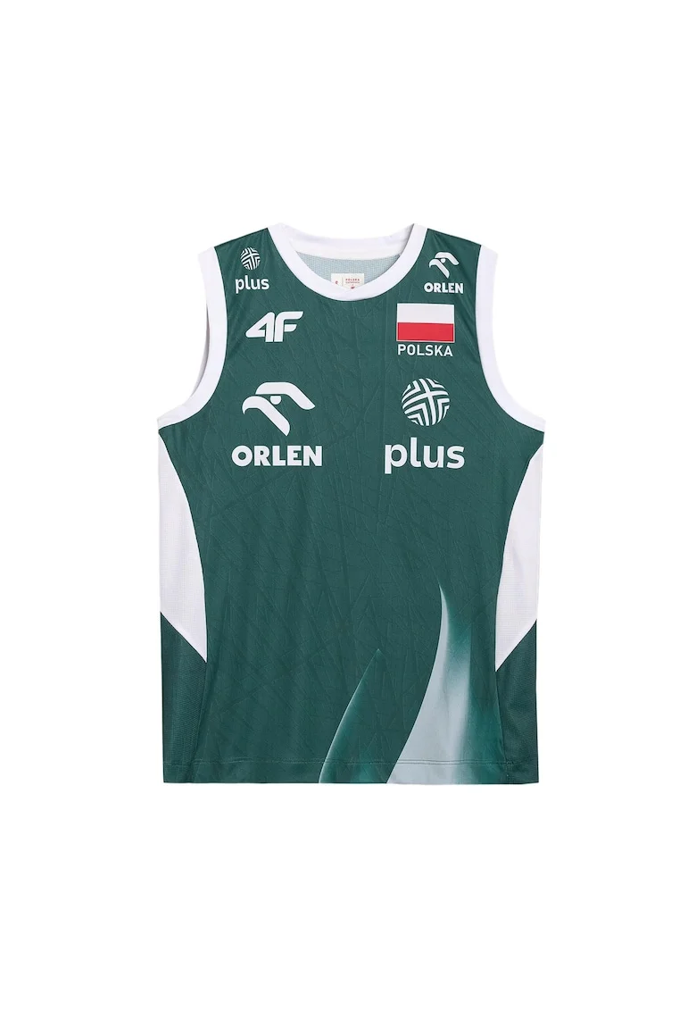 Tricou sport dama TSS25TFTSF2169-92S, 4F, Textil, Verde