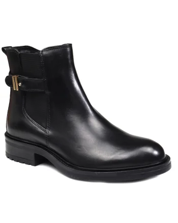 Ghete dama, piele naturala, WH 66H10, Negru