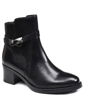 Ghete dama, piele naturala, VB26 4207, Negru
