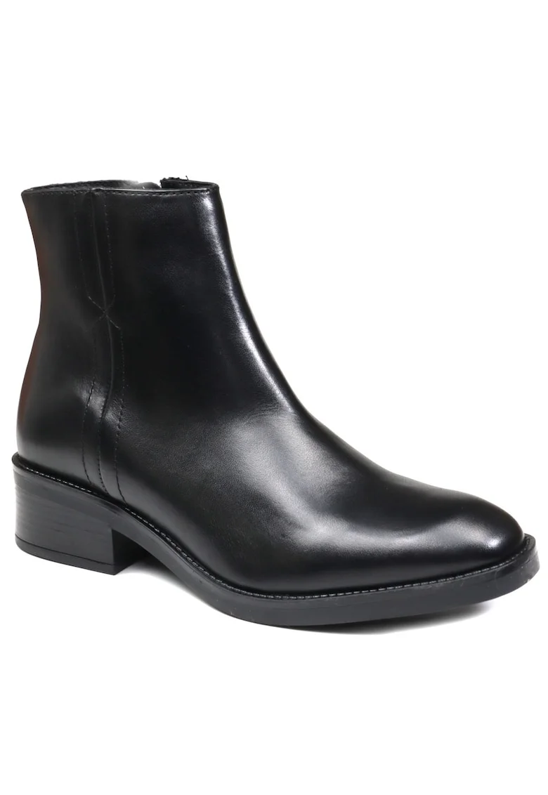 Ghete dama, piele naturala, VB 4205, Negru