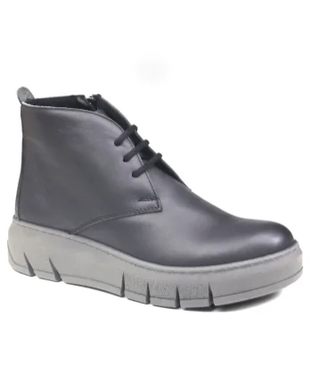 Ghete dama piele naturala D54 045 18, Gri