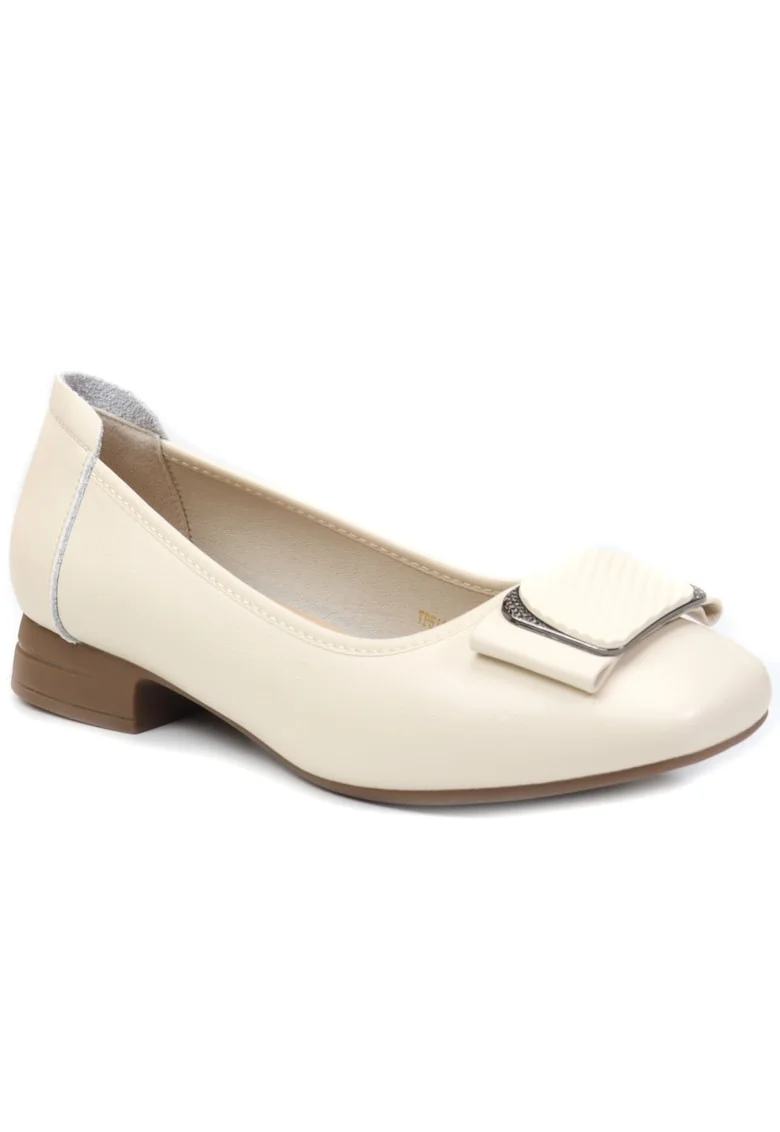 Pantofi dama, piele naturala, TP5103 12, Bej