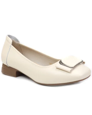 Pantofi dama, piele naturala, TP5103 12, Bej