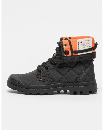 Pantofi sport din material textil cu aspect matlasat, Negru/Portocaliu mandarina