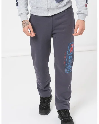 Pantaloni regular fit de trening cu logo Moffroy, Gri carbune