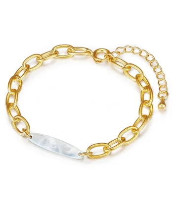 Bratara placata cu aur de 14K, Auriu