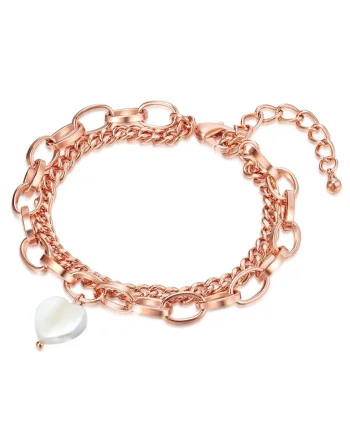 Bratara ajustabila placata cu aur de 14K, Auriu rose