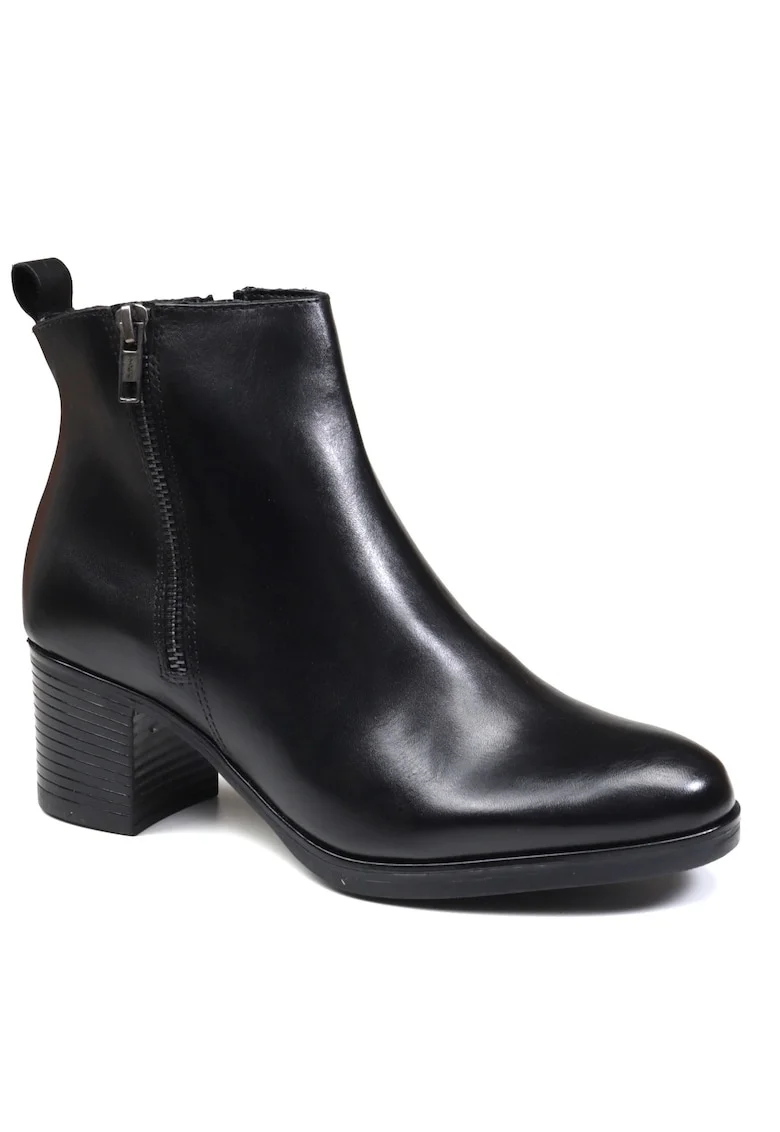 Ghete dama, piele naturala, WH 70H01, Negru