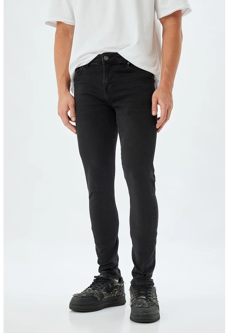 Blugi skinny Michael, Negru