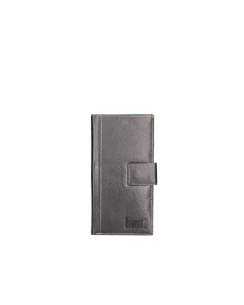 Portofel unisex de piele, Negru