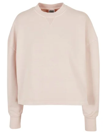 Bluza de trening cu maneci cazute, Roz pal
