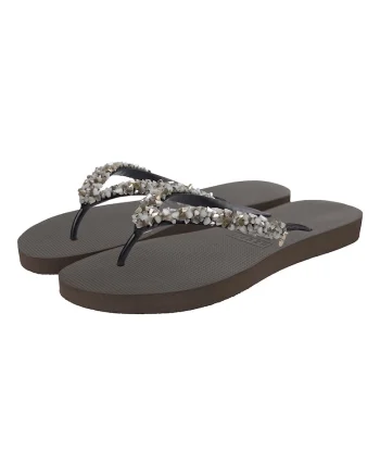 Papuci flip-flop cu margele Classic Aby, Maro