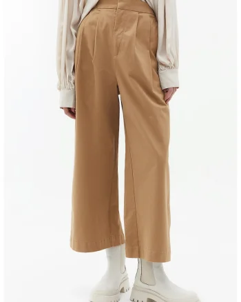 Pantaloni cu croiala ampla, Maro deschis