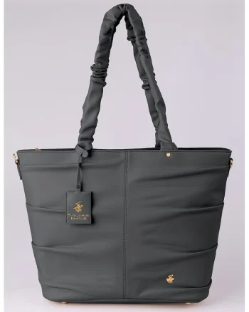 Geanta tote de piele ecologica, Negru