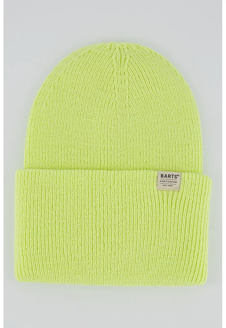 Caciula unisex cu aplicatie logo discreta Haveno, Verde lime