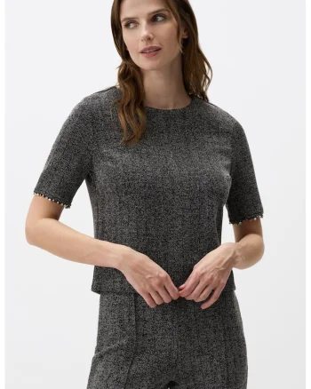 Bluza cu maneci scurte, Gri antracit