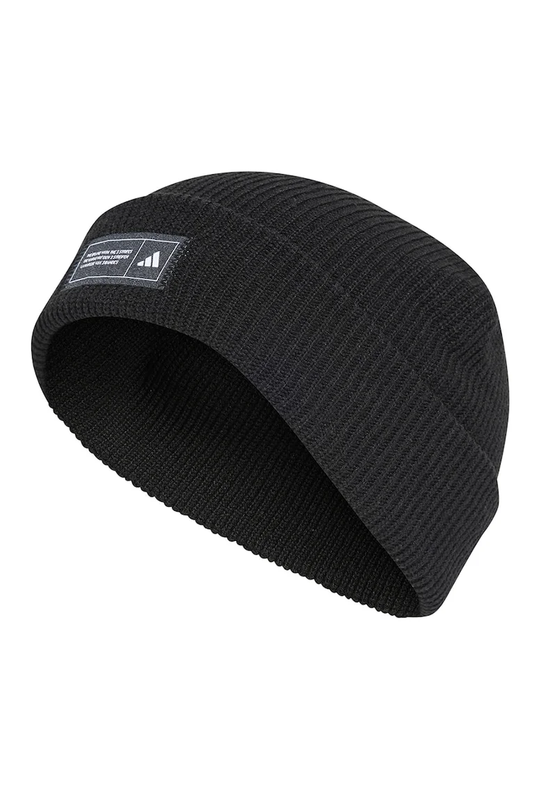 Caciula elastica striata unisex, Negru