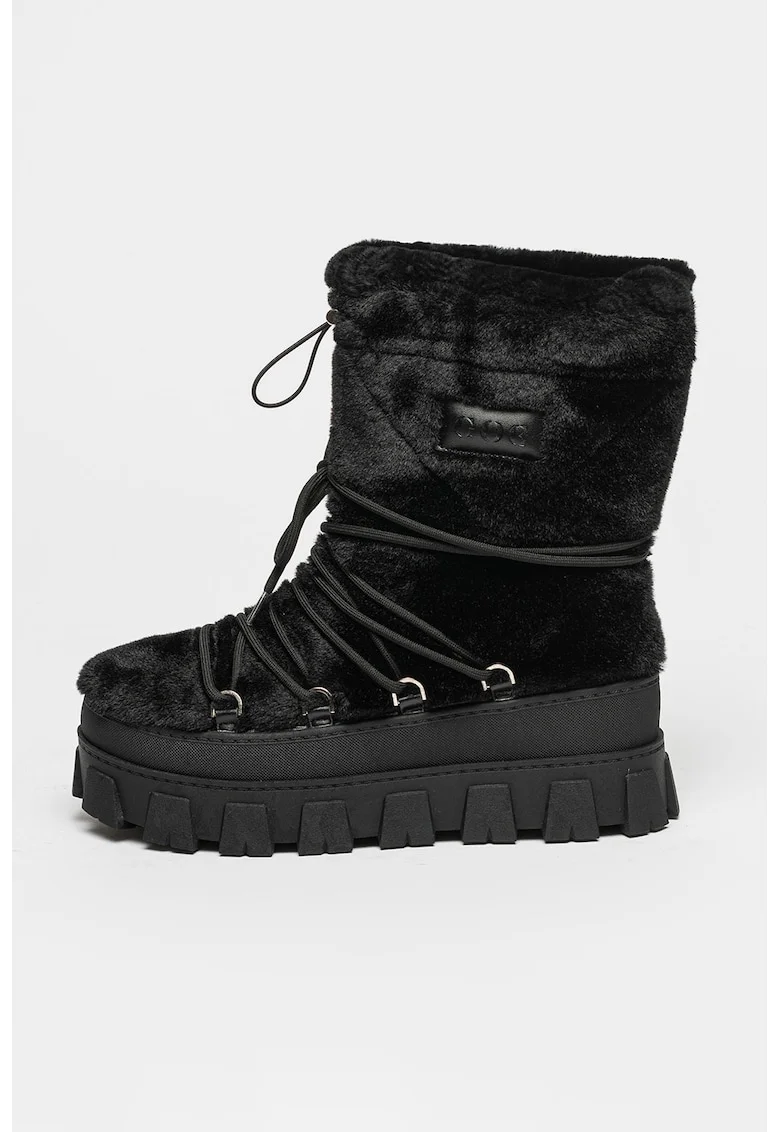 Ghete cu talpa wedge, Negru