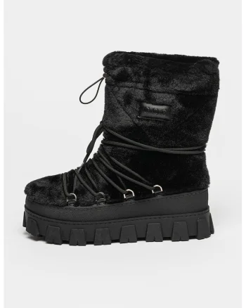 Ghete cu talpa wedge, Negru