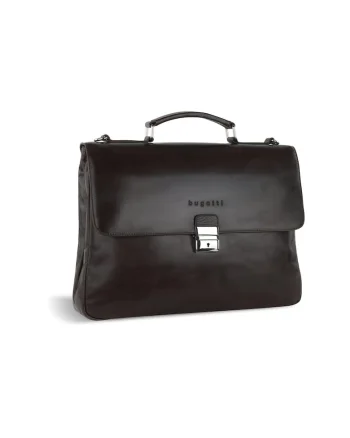 Servieta business laptop 13",  seria Romano, 493991, Maro inchis lucios