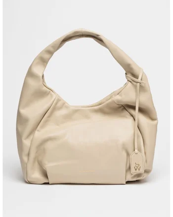 Geanta hobo din piele The Moda, Bej