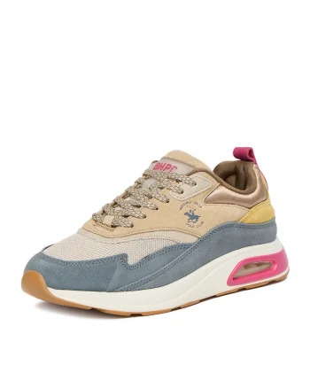 Pantofi sport dama,  EO-L240061, piele naturala, multicolor