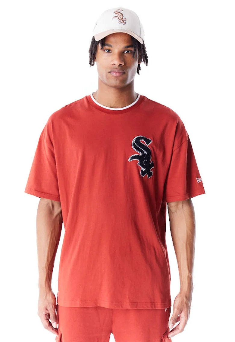 Tricou cu maneci cazute Sox World Series Copper, Caramiziu