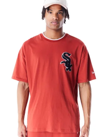 Tricou cu maneci cazute Sox World Series Copper, Caramiziu