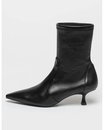 Botine de piele Naomi 50, Negru