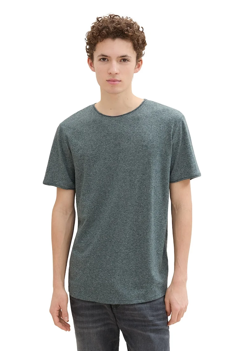 Tricou regular fit din amestec de bumbac, Verde melange