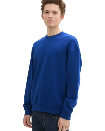 Bluza de trening cu maneci cazute, Albastru royal
