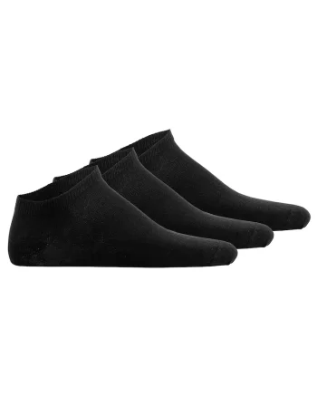 Set de sosete unisex pana la glezna - 3 perechi, Negru