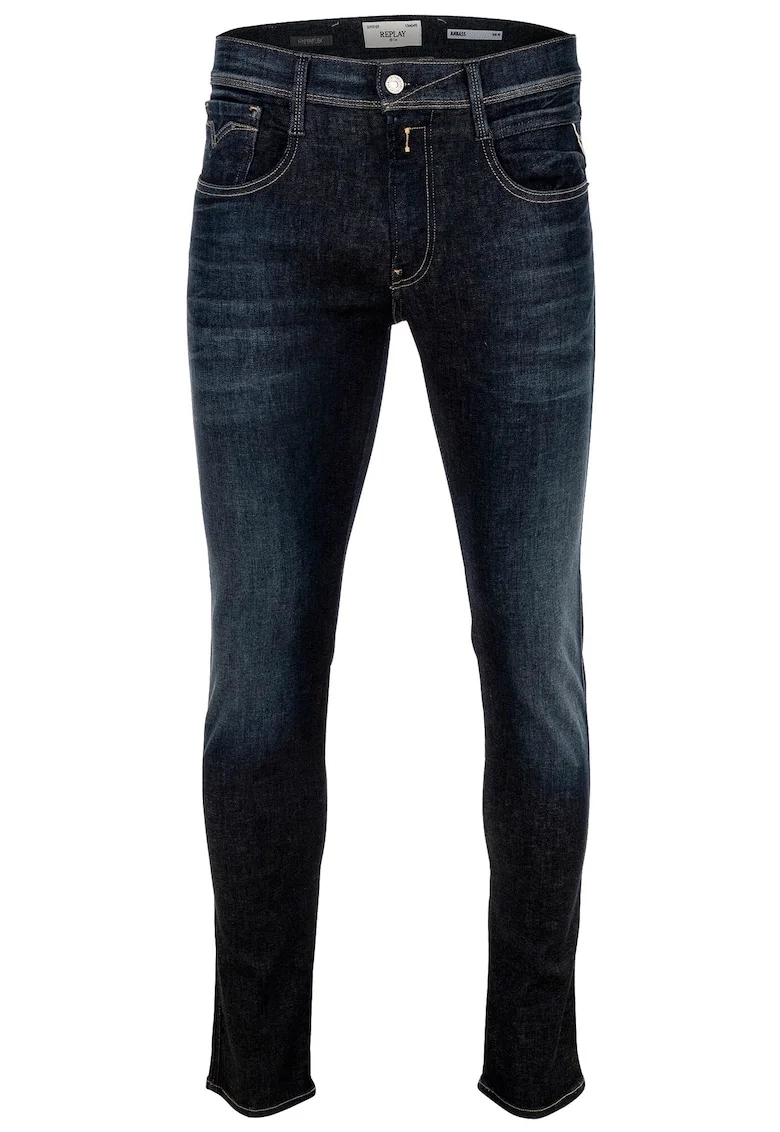 Blugi slim fit Anbass, Albastru inchis