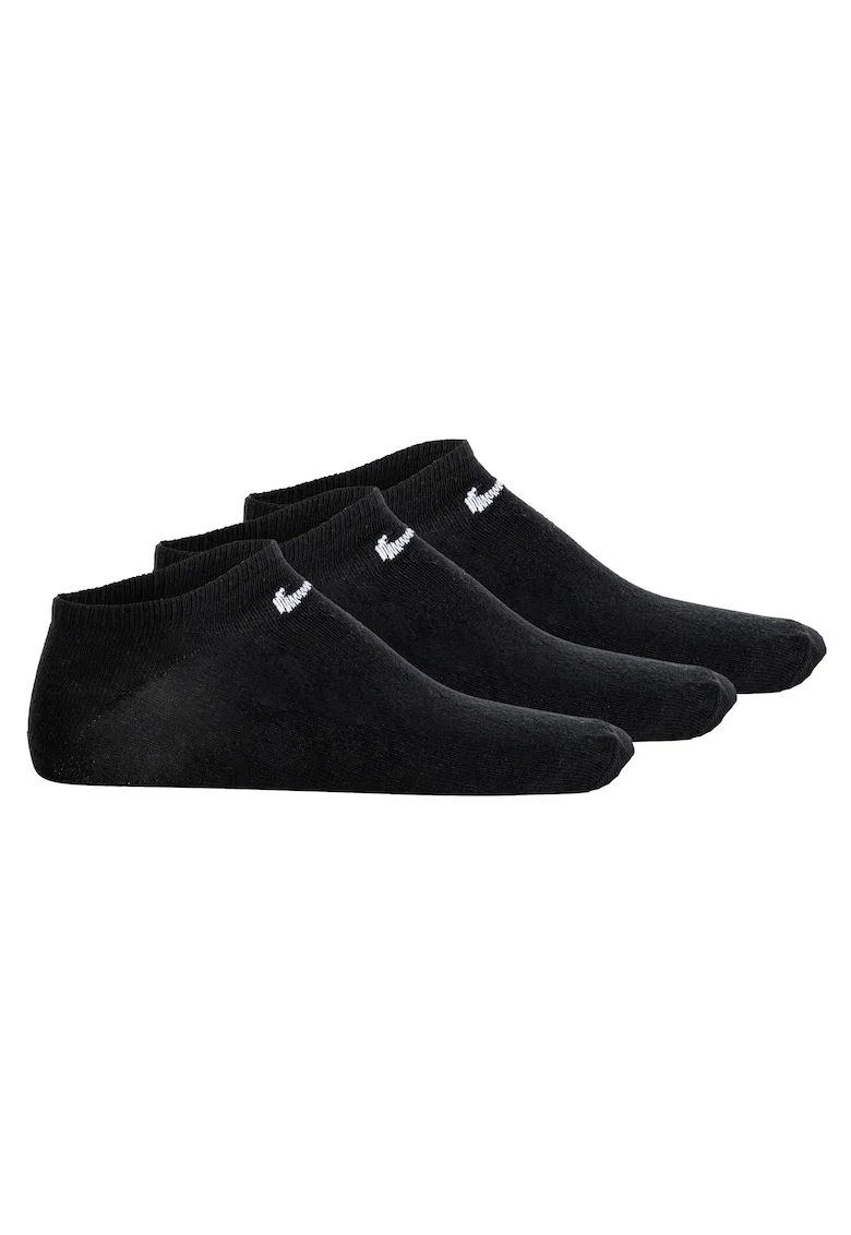 Set de sosete unisex pana la glezna - 3 perechi, Negru