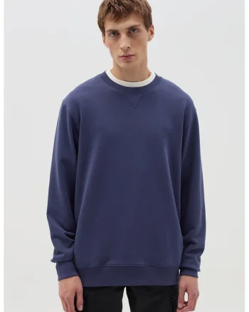 Bluza lejera de trening din bumbac, Albastru indigo